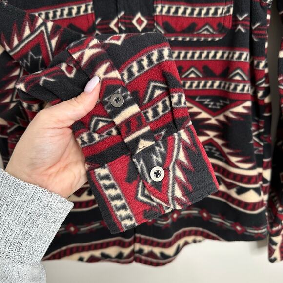 George Men's fleece western‎ button-down shirt size small - Picture 5 of 6